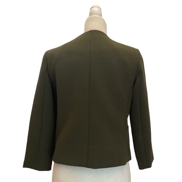 Philosophy Fern Green Crop Blazer with Silver Hardware Closure - Picture 4 of 12